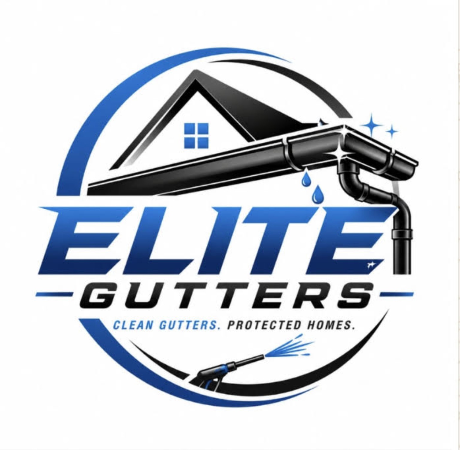 Elite Gutters branding